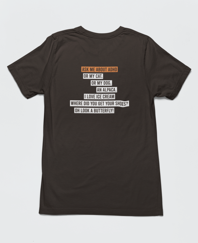 Ask Me About ADHD T Shirt For Women