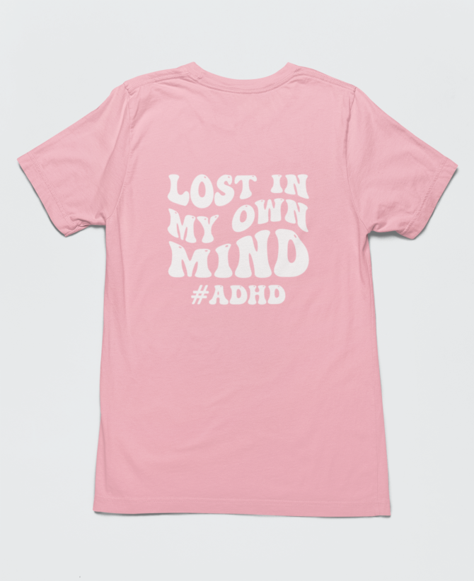 Lost In My Own Mind ADHD T Shirt For Men