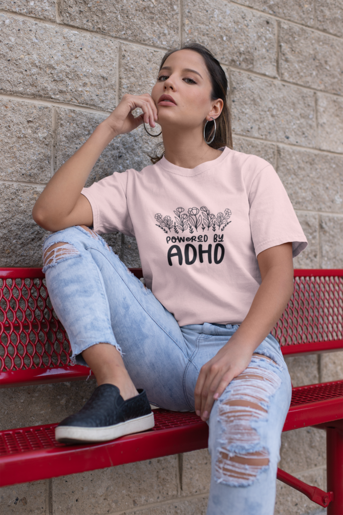 Powered By ADHD T-Shirt For Women