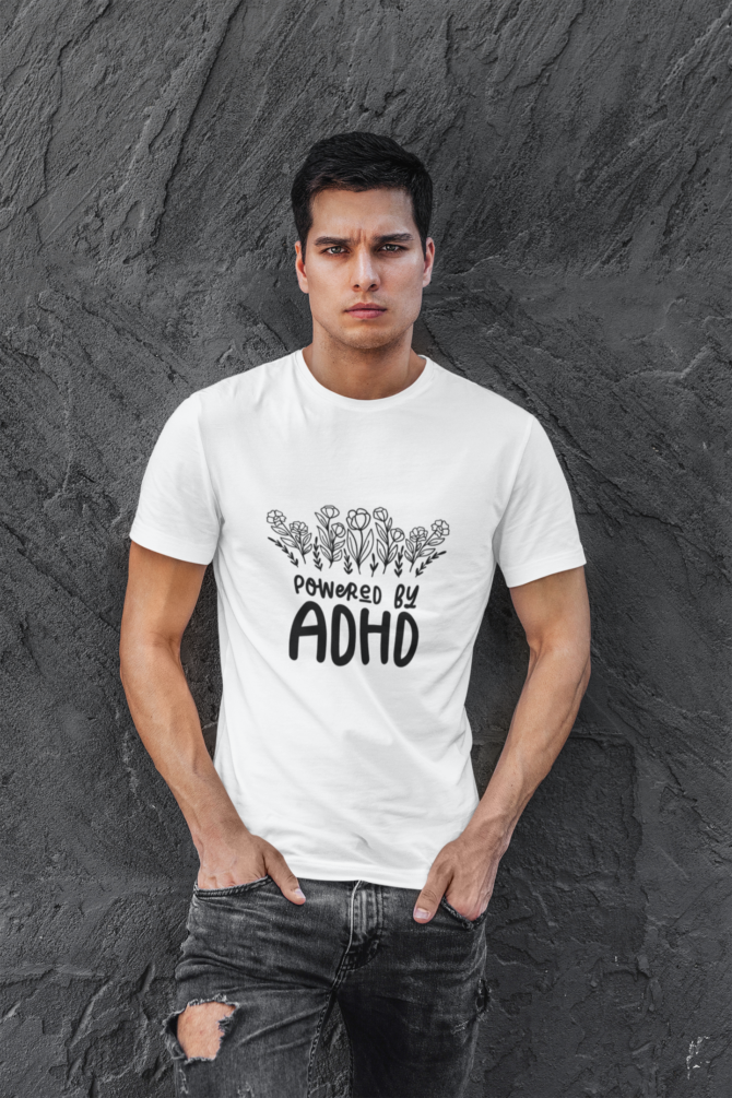 Powerd By ADHD T Shirt For Men