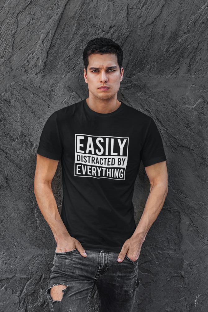 Adhd Easily Distracted By Everything T Shirt For Men