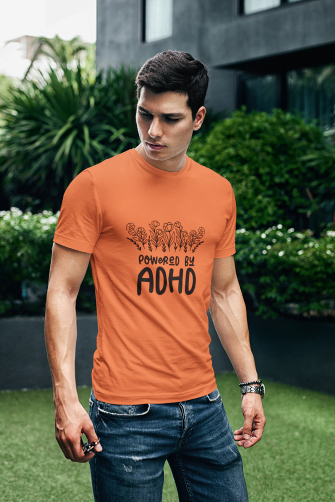 Powerd By ADHD T Shirt For Men