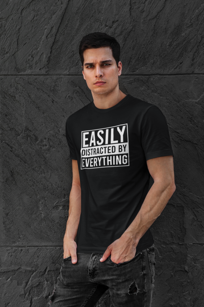 Adhd Easily Distracted By Everything T Shirt For Men